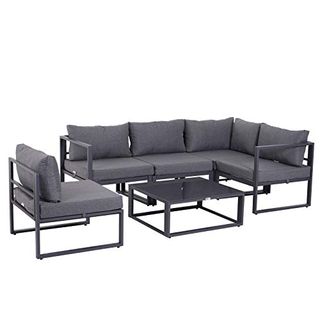 Outdoor indoor sectional corner sofa set