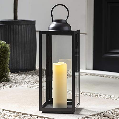 large solar floor lanterns