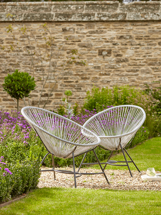 Indoor Outdoor Grey String Chair