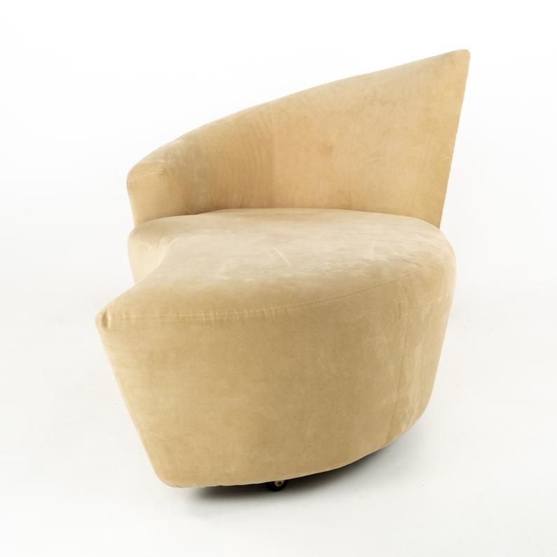 Vladimir Kagan Bilbao Mid Century Swivel Chaise Lounge Chair - mcm