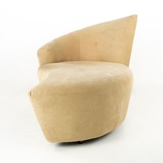Vladimir Kagan Bilbao Mid Century Swivel Chaise Lounge Chair - mcm