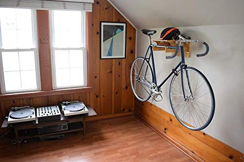 hang bike in garage wall