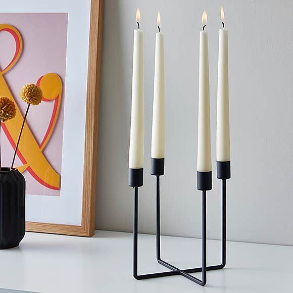 Candle Stick Candle Holder Set of 3 Black Candlestick Holders Candle Stand  Taper Candle Holders for Table Centerpiece Decor Metal Candle Stick Holder