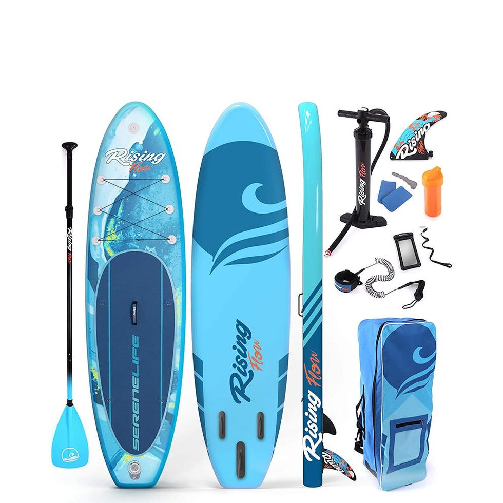 SereneLife Inflatable Stand Up Paddle Board with Accessories