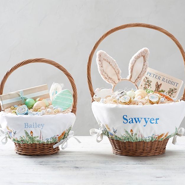 Personalized 15'' Easter Sloth Basket Custom Easter Basket with Embroidered  Name Plush Easter Egg Hunting Basket for Kids Decor Gifts, Brown