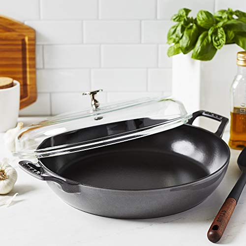 Staub Cast Iron Braiser with Glass Lid