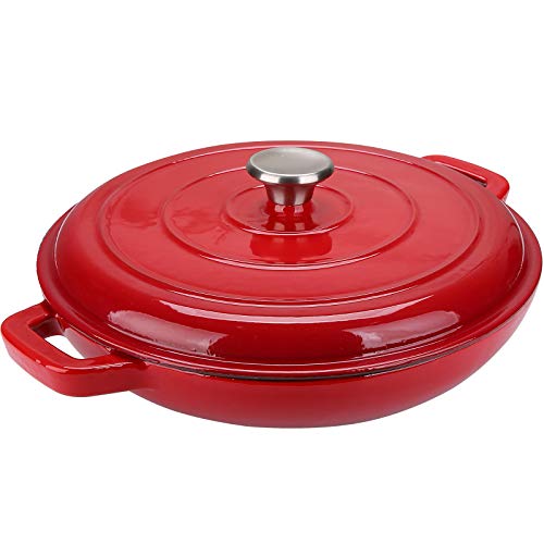 Puricon Enameled Cast Iron Casserole Braiser Pan 