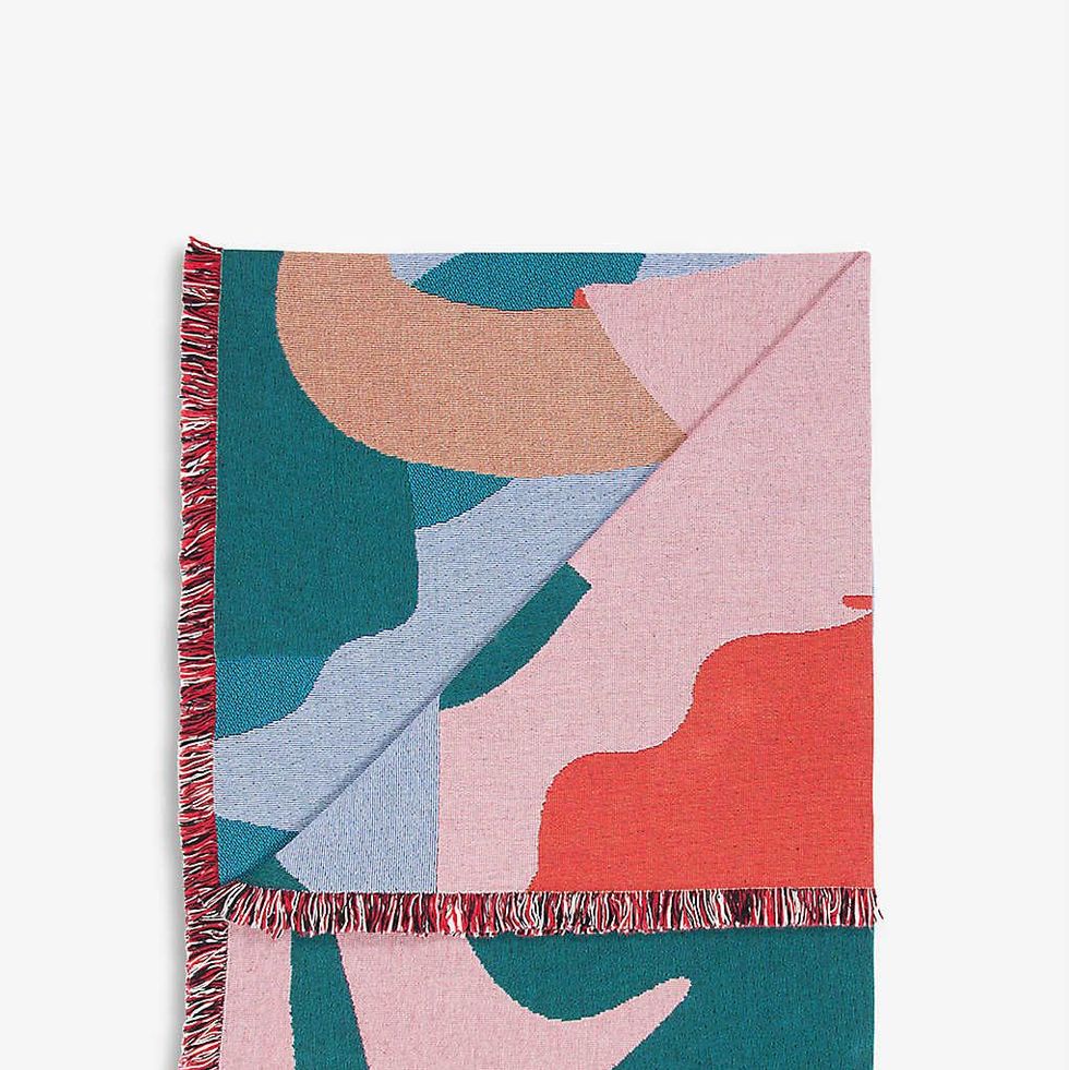 Rodriguez Graphic-Print Recycled-Cotton Throw