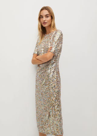 Sequined midi dress