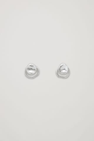 Sterling silver abstract earrings