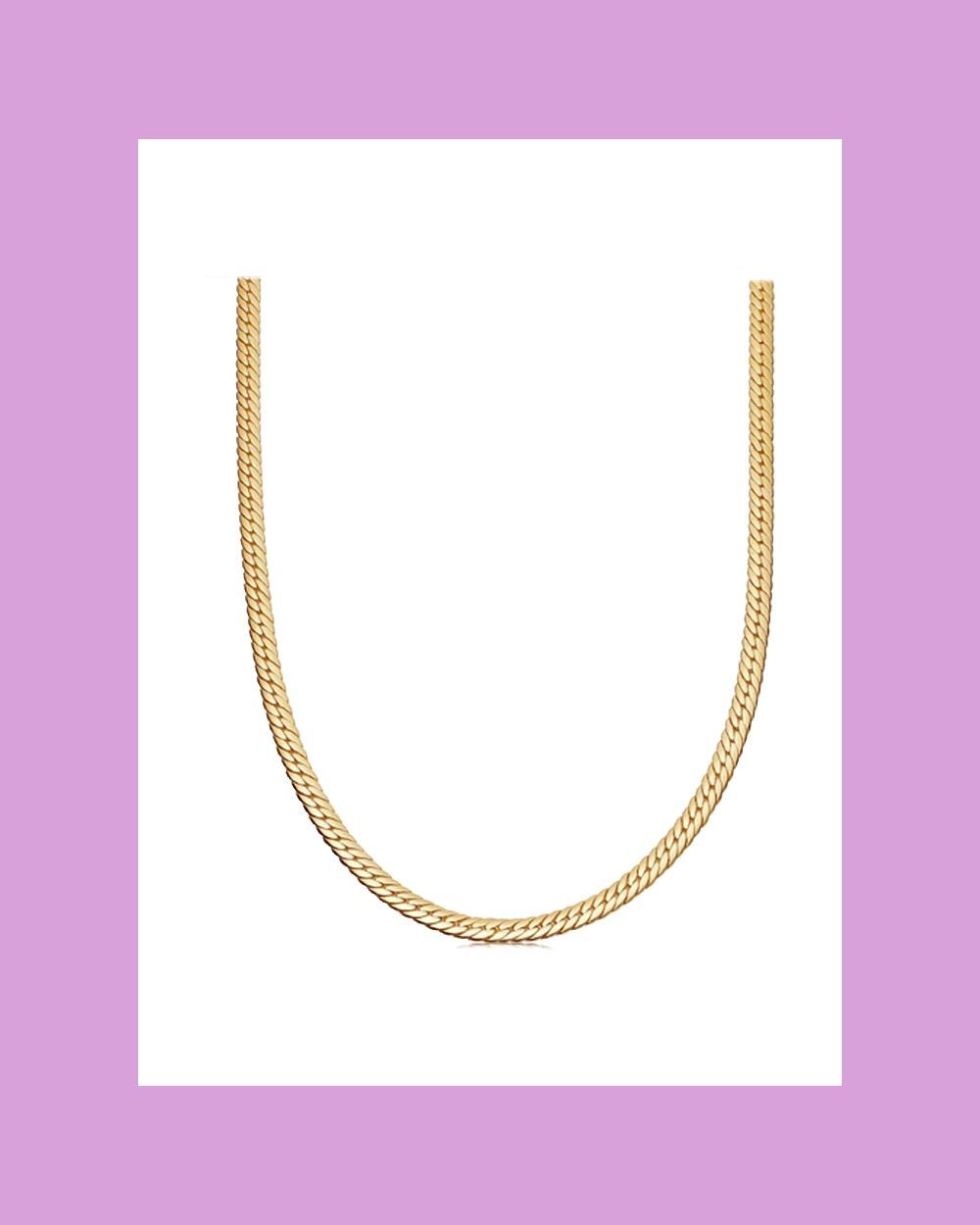 Gold Camail Snake Chain Necklace