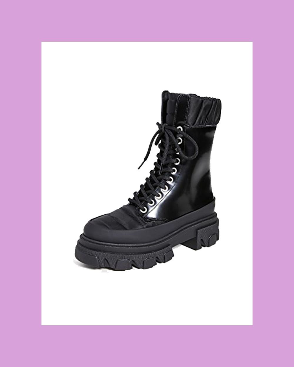 Track Sole Combat Boots