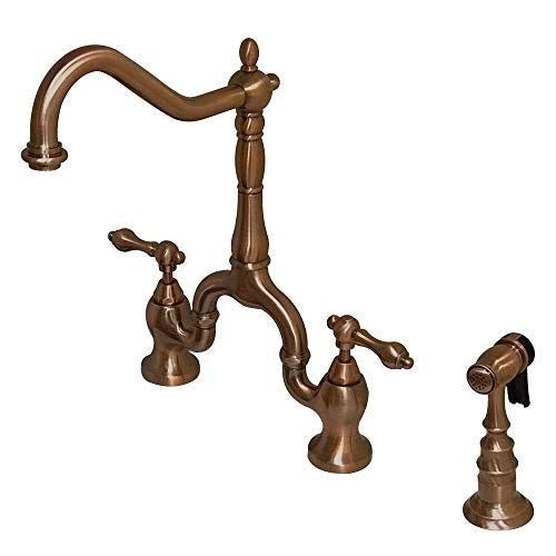 Kingston Brass English Country Bridge Kitchen Faucet 