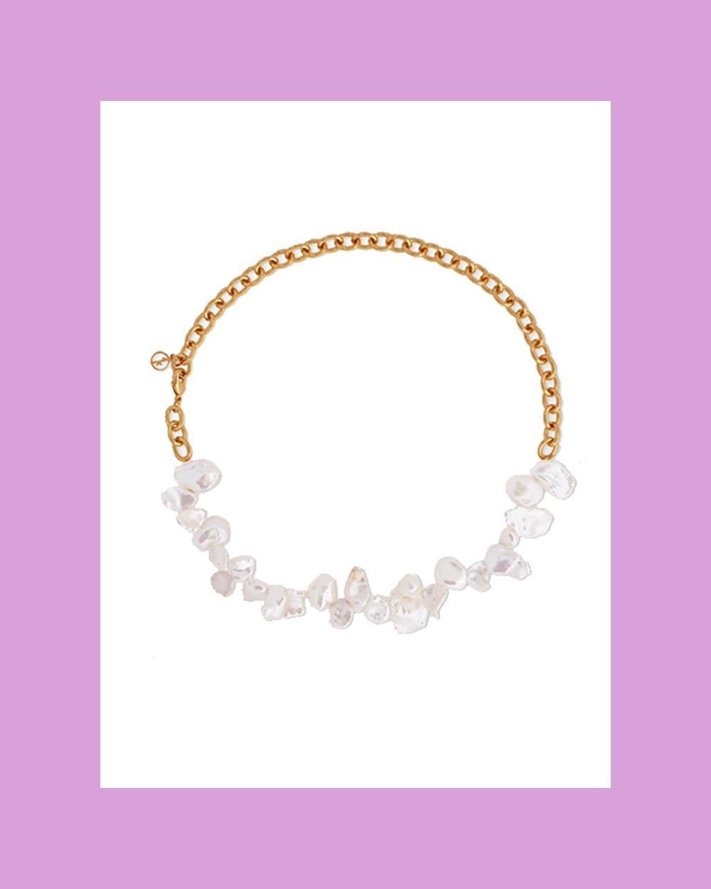 Two Faced Shelley Gold-Plated Pearl Necklace