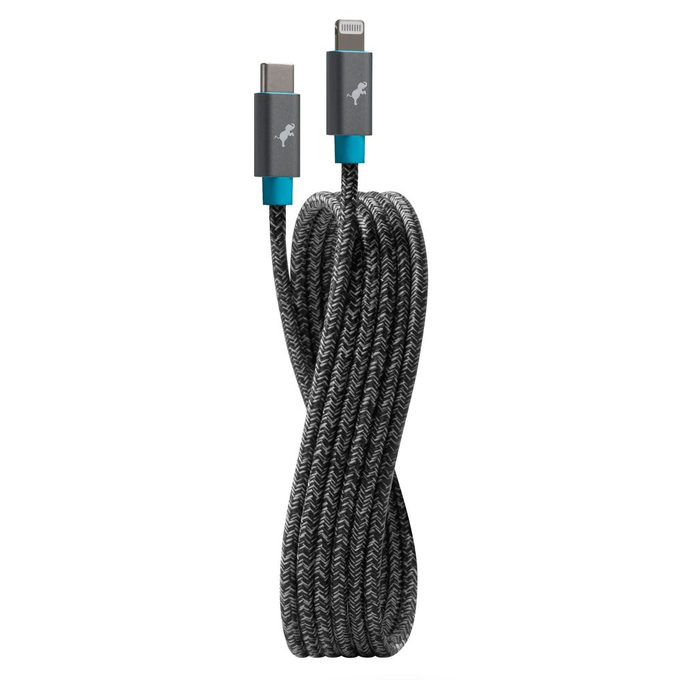 Black and White Lightning Cable [12 inch / .3m length] – Charge Cords