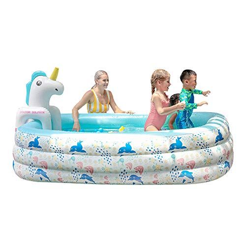 Mint Green WOYEZI Kiddie Pool 51’’x16’’ Inflatable Pool for Kids Paddling Baby Swimming Pools Round Garden Indoor&Outdoor Backyard Toddler Water Game Play Center 