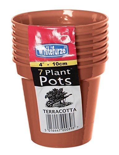 Whitefurze G04013 10cm Tuin Pot - Terracotta (Set van 7)