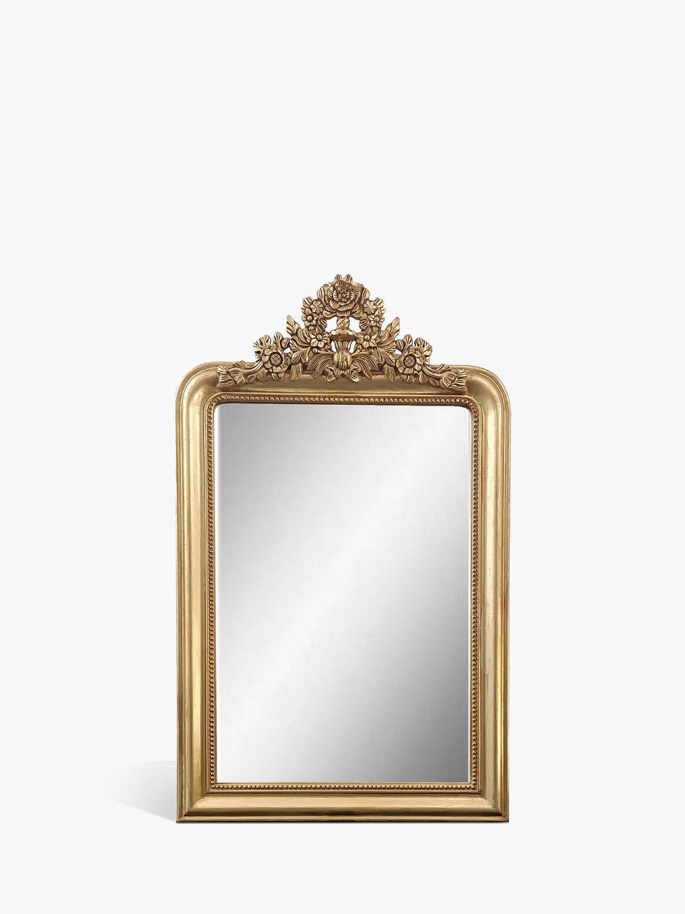 John Lewis & Partners Decorative Overmantle Mirror, H86 x W137cm, Gilt Gold