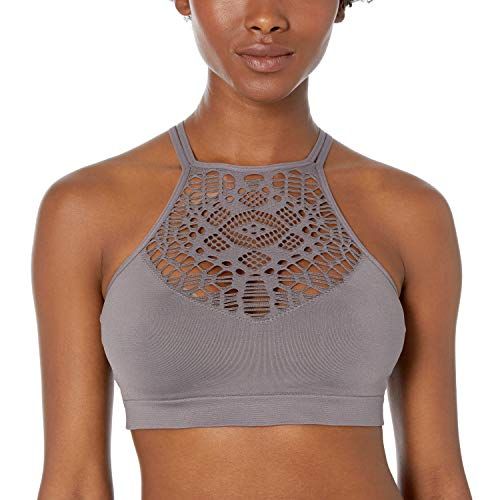 Awesome21 Sexy Lace High Neck Bralette Top Ashmustard S at