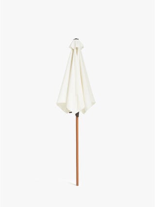 Wood-Effect Wind-Up Parasol, 2.2m