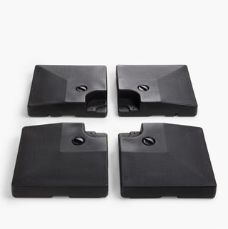 Parasol base: Fillable Cantilevered Parasol Base Weights, Black Parasol base: Fillable Cantilevered Parasol Base Weights, Black