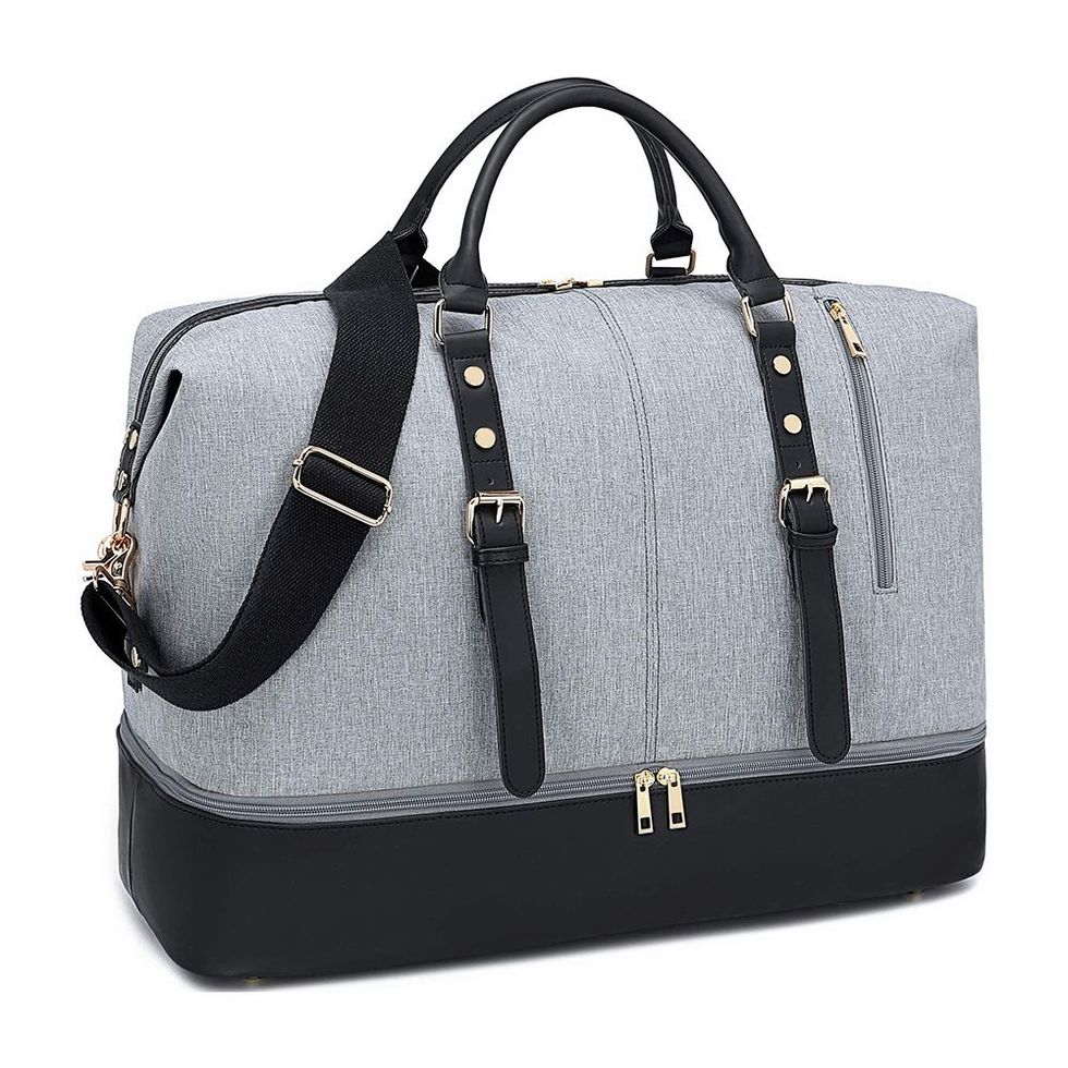 Weekender Carry On Tote With Bottom Shoe Compartment 