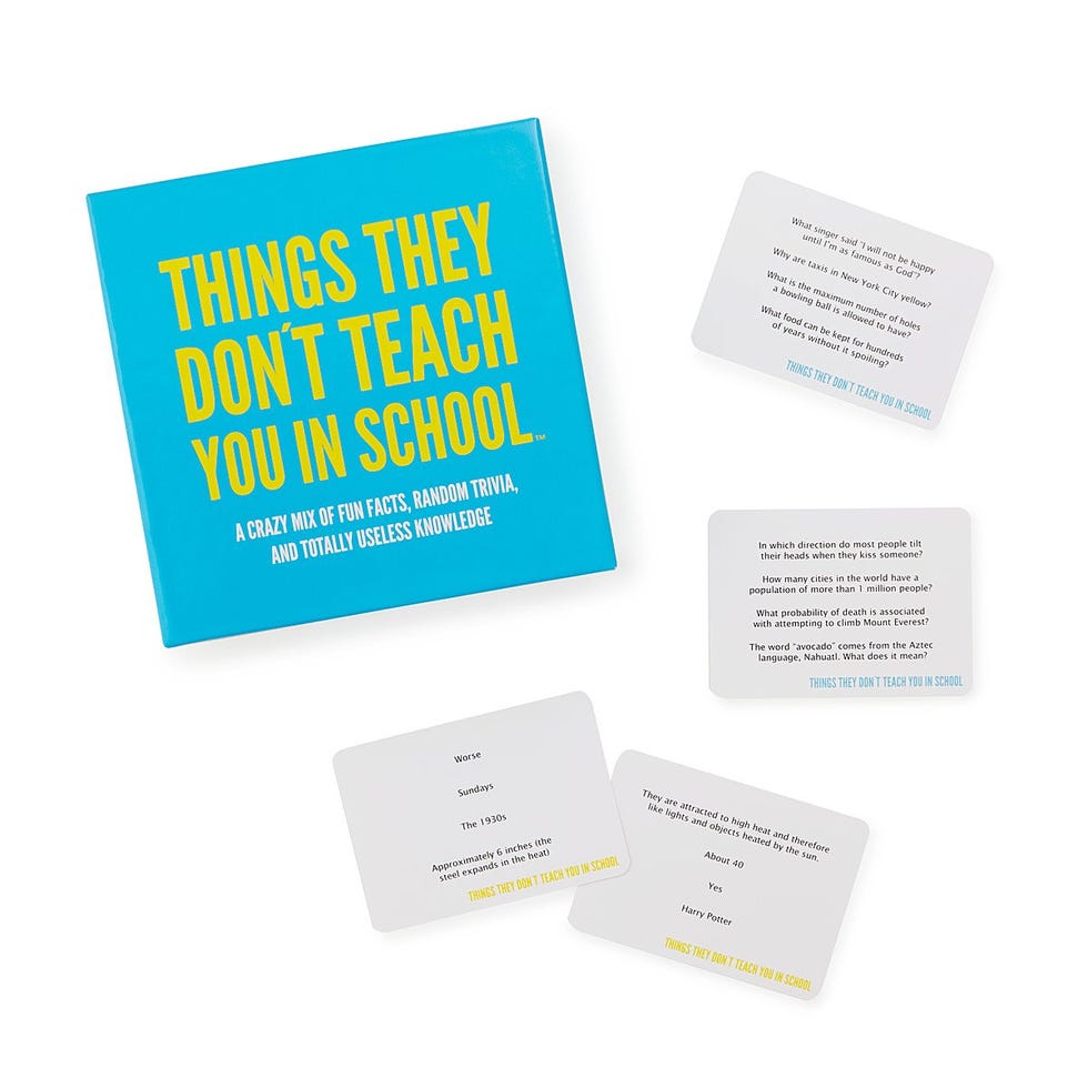 Things They Don't Teach You in School Game Things They Don't Teach You in School Game
