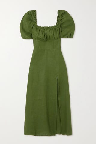 Jacqueline linen midi dress