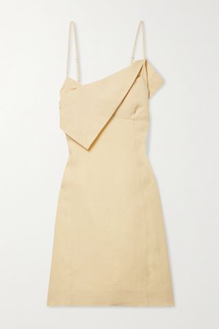 Open-Back Linen Dress
