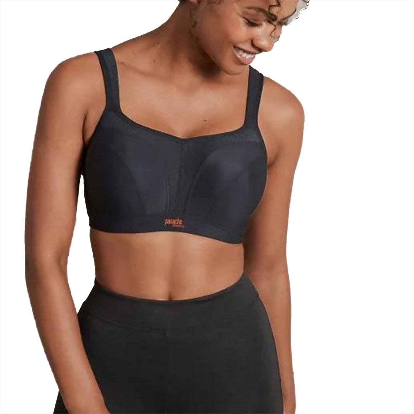 MARKS & SPENCER M&S HIGH IMPACT PADDED NON-WIRED GREY SPORTS BRA 32 38 A D DD # 