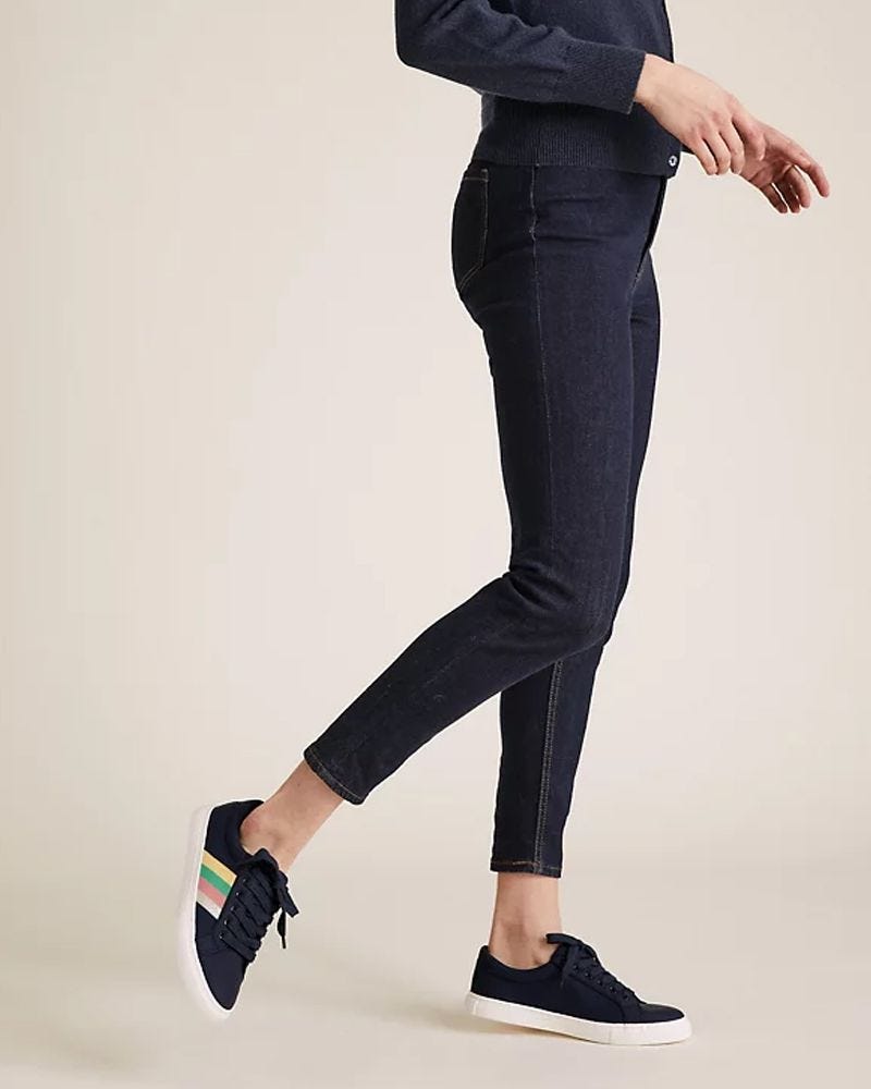 M&S Collection Ribbon Detail Lace Up Trainers 