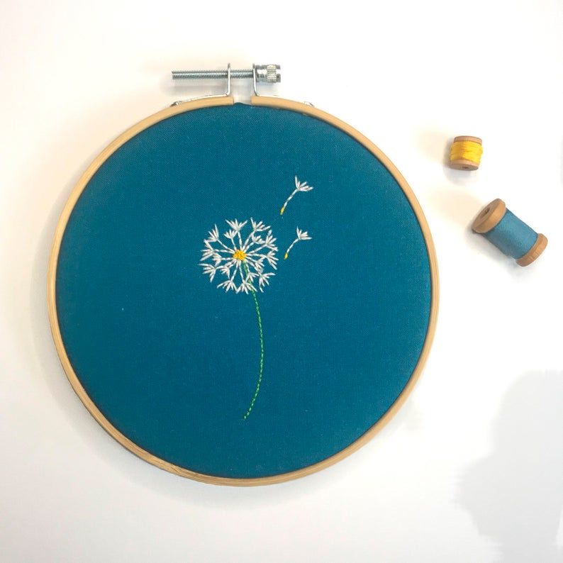 Free Embroidery Kit For Beginners - Help Each Other Grow - Cotton Clara