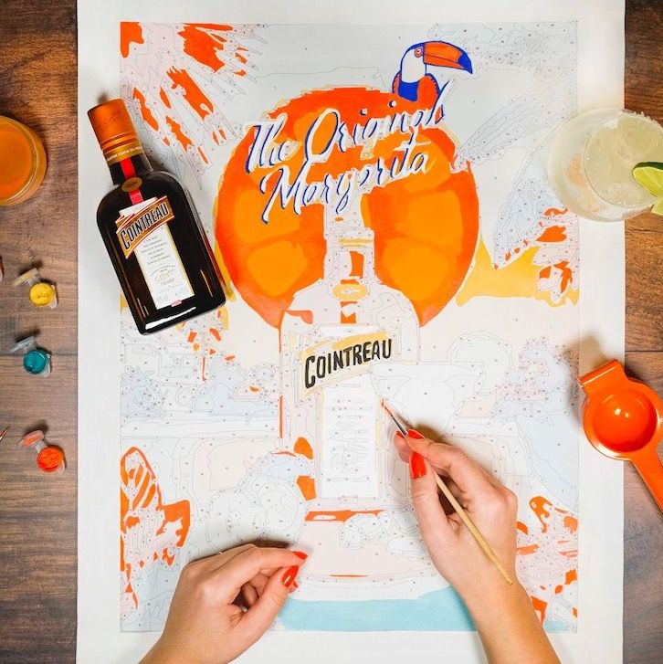 Orange Afternoon Premium Paint by Numbers Kit for Adults