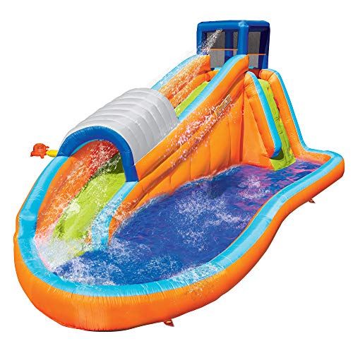 Thickened Inflatable Swimming Pool for Kids Summer Spray Water Toy Inflatable Water Slide with Inflator Garden Water Fun Backyard Water Slide