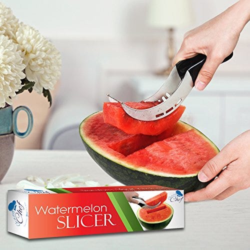 Chuzy Chef Watermelon Slicer Cutter Corer & Server