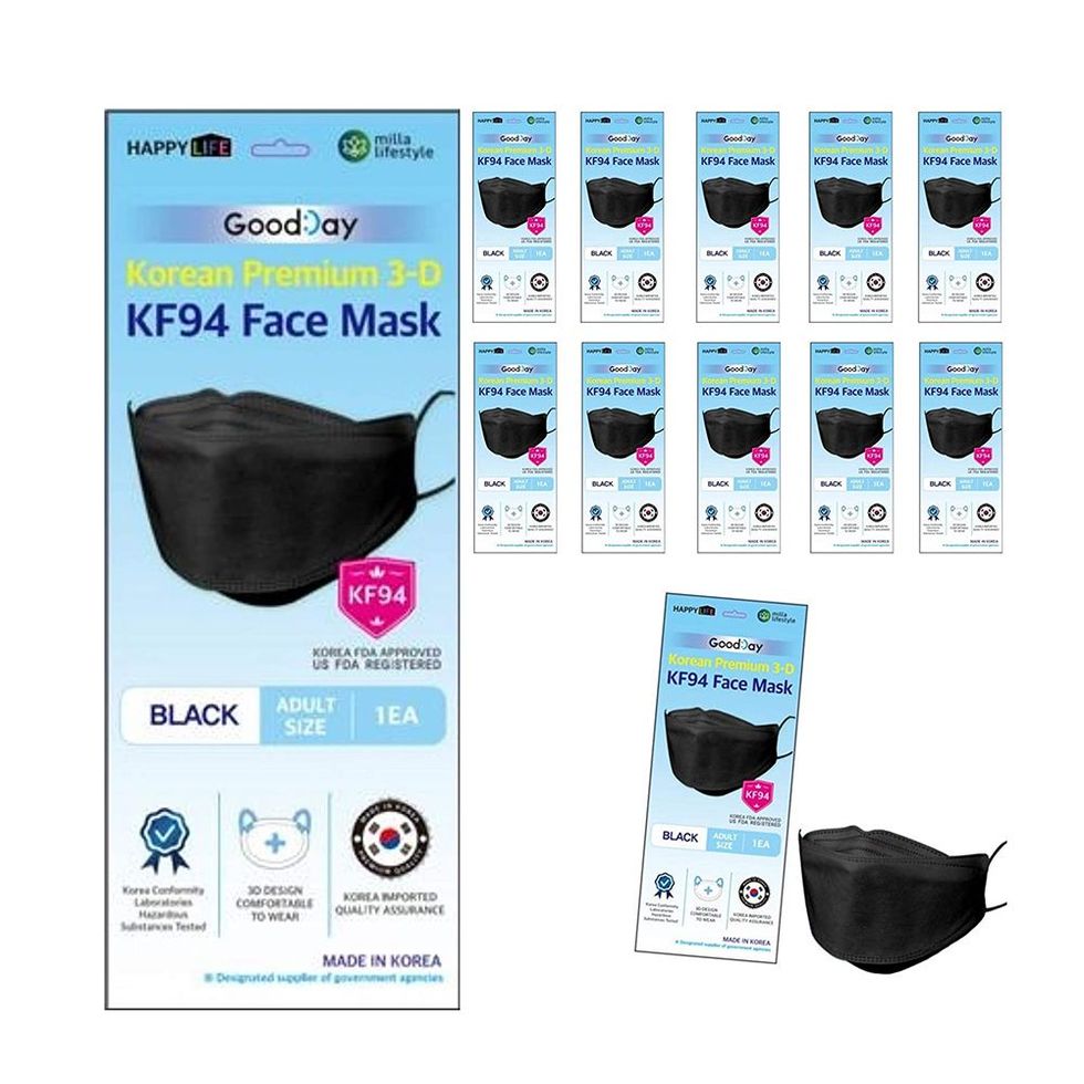 Black Disposable KF94 Mask