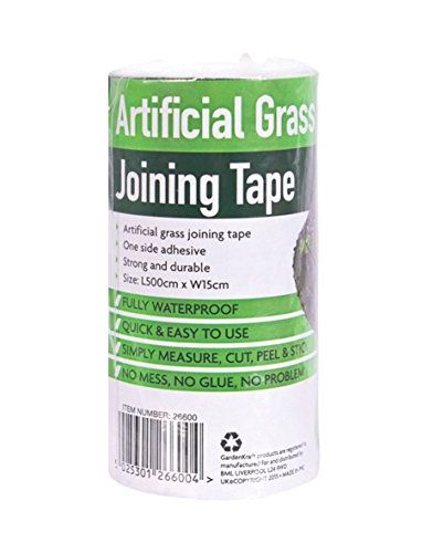 GardenKraft 26600 5m x 15cm Artificial Grass Joint Tape Seaming Tape Self Adhesive Outdoor Turf Tape Fake Grass