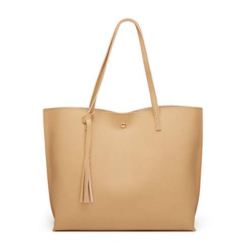 Faux Leather Tote Shoulder Bag