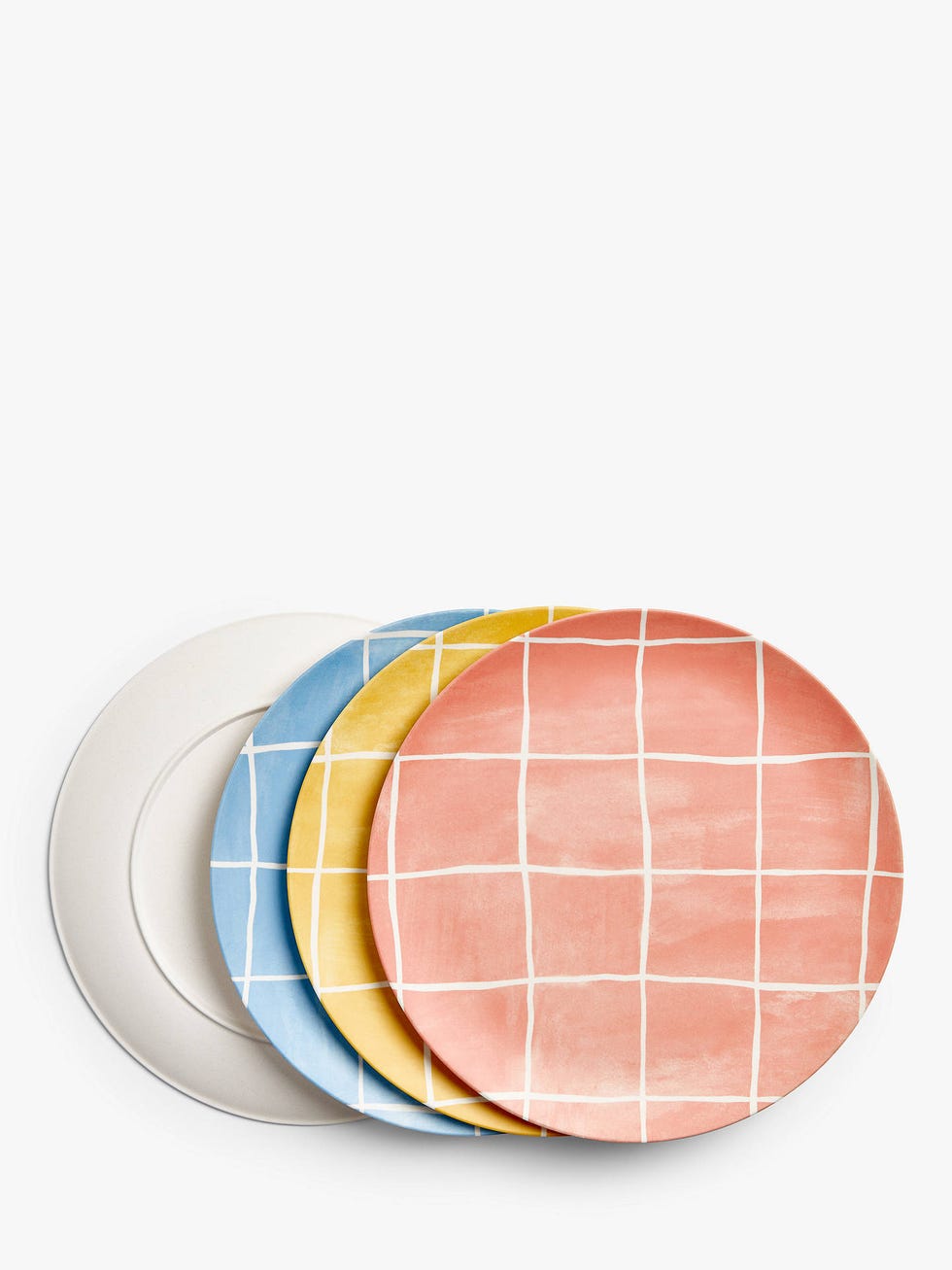 Bamboo Patterned Dinner Plates, Set of 4, 25.5cm