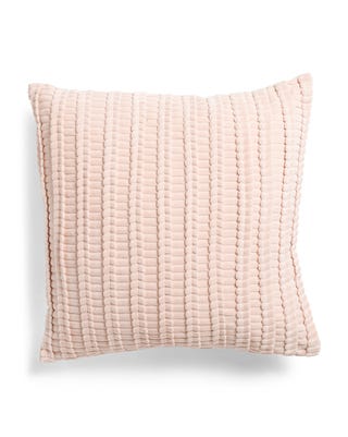 Pink Textured Pillow