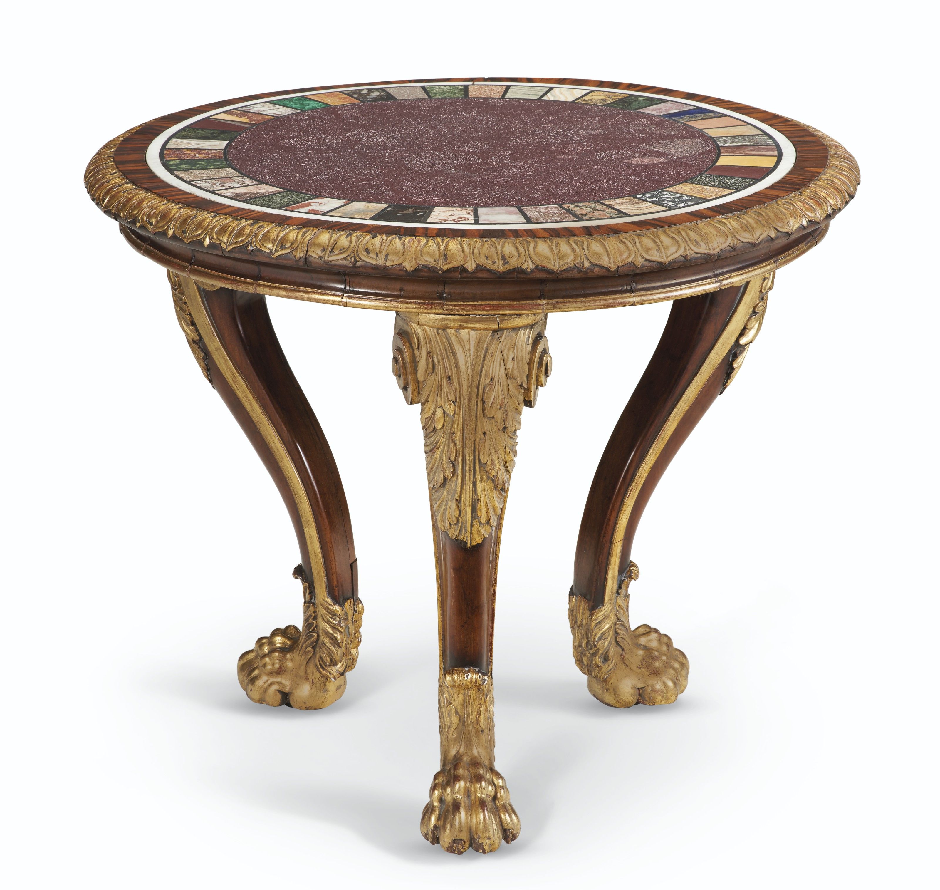 A GEORGE IV CENTER TABLE