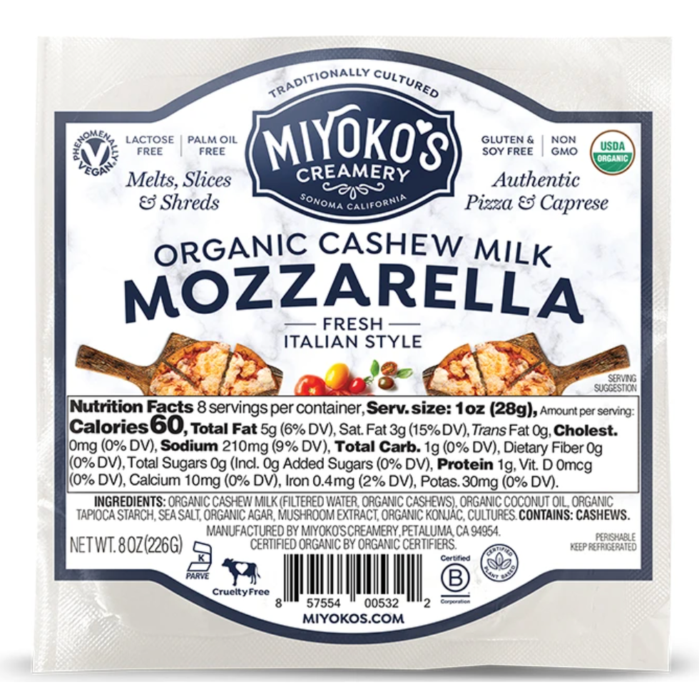 Organic Cashew Milk Mozzarella