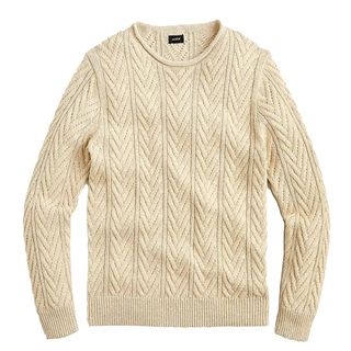 J.Crew Rolled Cable-knit Sweater
