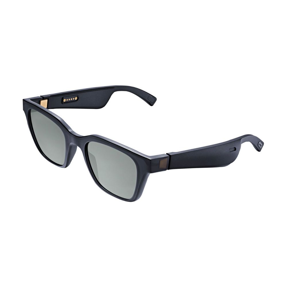 Smart Audio Sunglasses Polarized Lenses UV400 Open Ear Bluetooth Sunglasses Speaker Listen Music Make Phone Calls A12Pro-Silver 