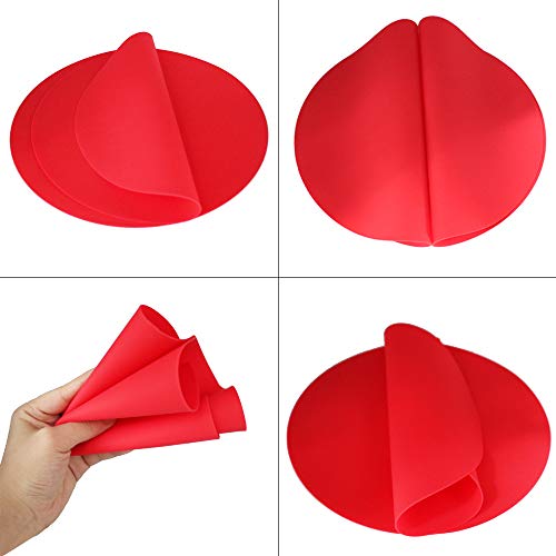 KongNai 12-Inch Silicone Microwave Mat, Set of Two 