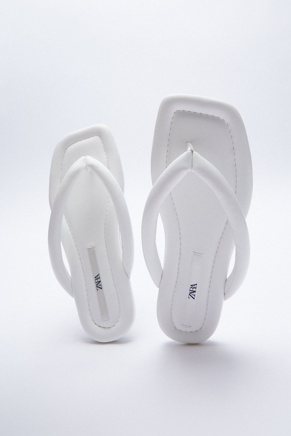 ASOS DESIGN flip flops in white