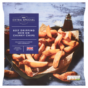 ASDA Extra Special Skin On Beef Dripping Chunky Chips 750g
