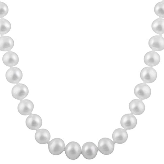 Freshwater Pearl Sterling Silver Strand Necklace