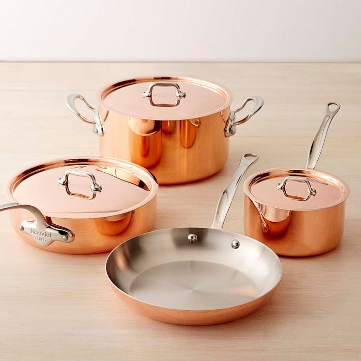 mauviel professional copper cookware