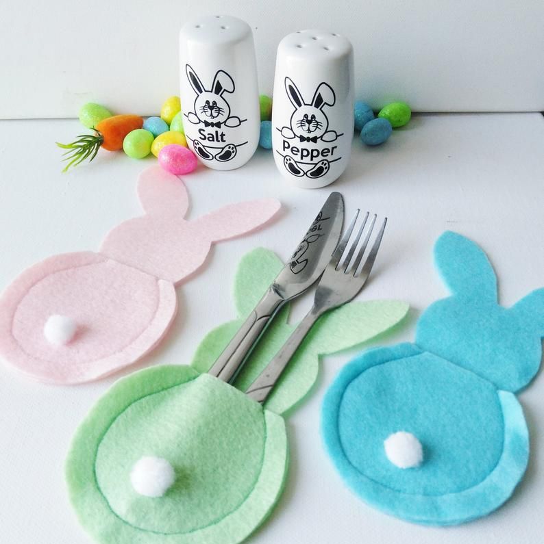 Bunny Easter Cutlery Holders